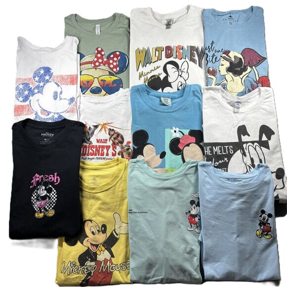 HUGE Lot Disney World Vacation T-Shirts Fab Five Mickey Minnie Unisex XL I196 - Picture 1 of 12